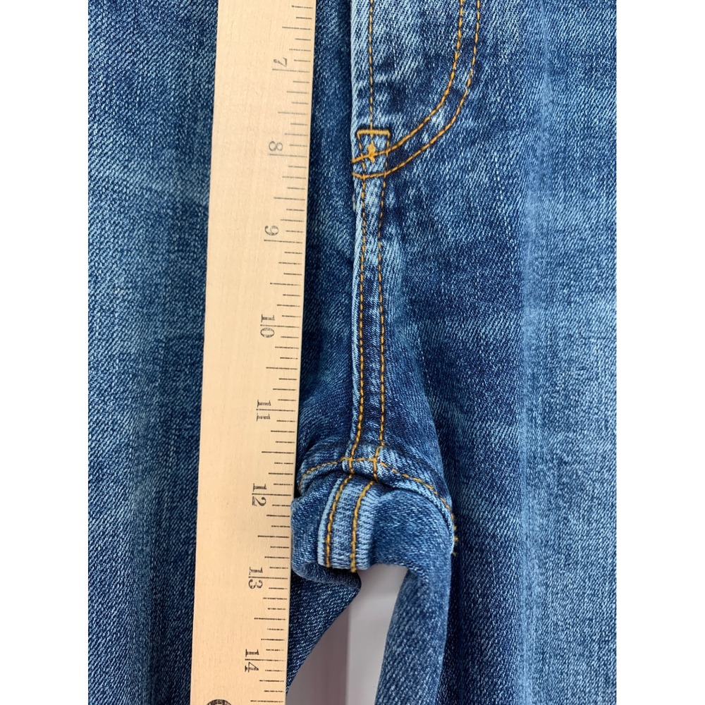 Faherty Jeans Mens 38x30 Blue Organic Cotton Stretch Straight Leg Denim Pants - Picture 11 of 14